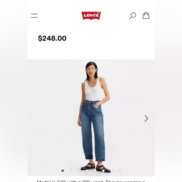 Levi’s Made & Crafted Barrel Crop Jean - Picture 7 of 7